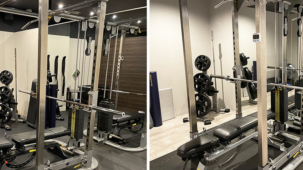 ライザップとライザップーマンのトレーニングルームの比較