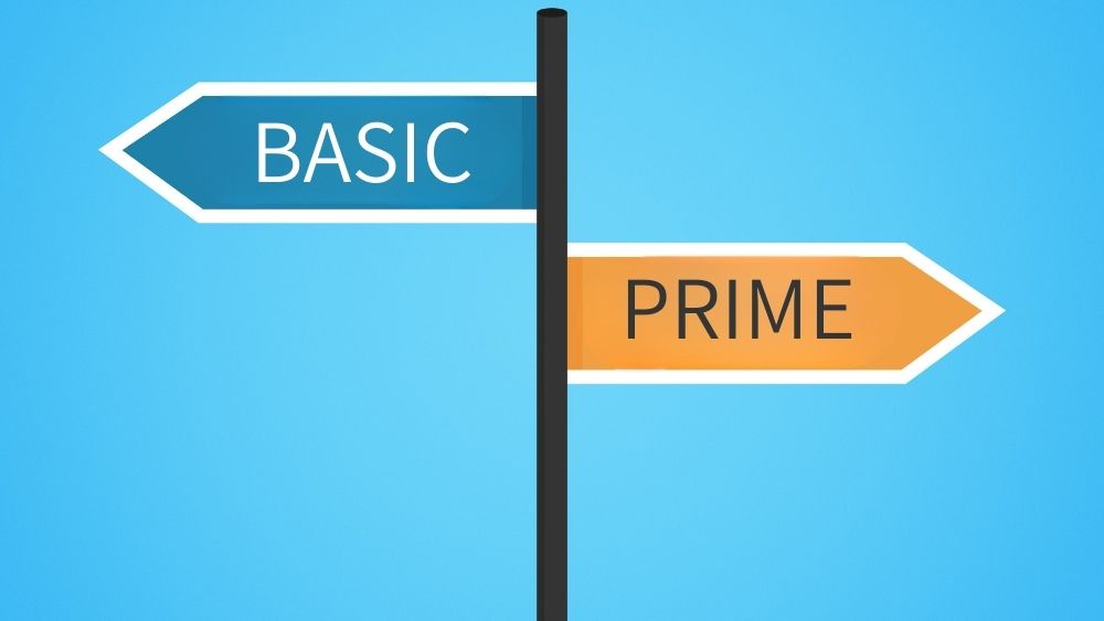 BASICとPRIMEの矢印